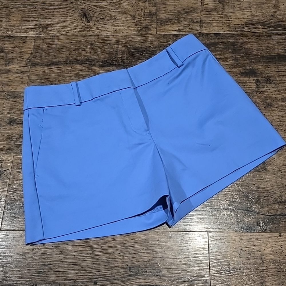 LOFT Periwinkle Blue Stretch Cotton Blend Shorts